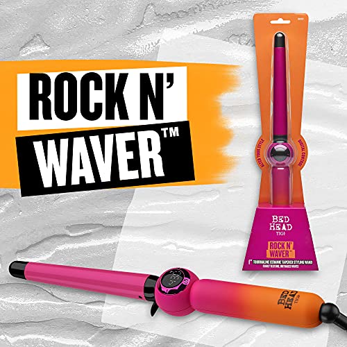 Bed Head Rock N' Waver Digital Tapered Curling Wand 0.75-1 Inch - Natural-Looking Waves