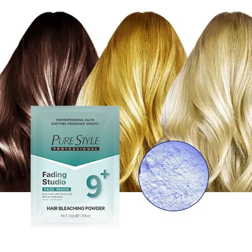 YSNSTYLE 1000g Ammonia-Free Hair Bleach Powder with Blue Fade Technology - Dust-Free, Fast Lightening, Professional Salon-Grade, Includes 1 Bucket