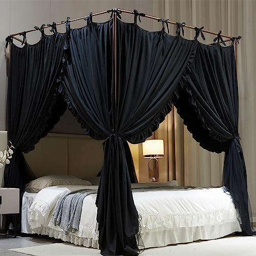 Double Layer Bed Canopy Mosquito Net for Girls and Adults - Black, 78 x 86 inches (Variation of THIS listing)
