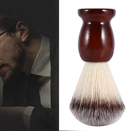 Professional Male Beard Shaving Brush Cleaning Nylon Hair & Wood Handle Barber Tool