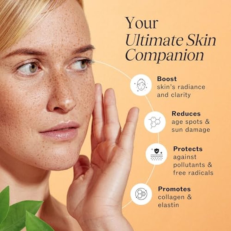 LilyAna Naturals Vitamin C Serum 1oz and Charcoal Face Scrub 3oz Bundle