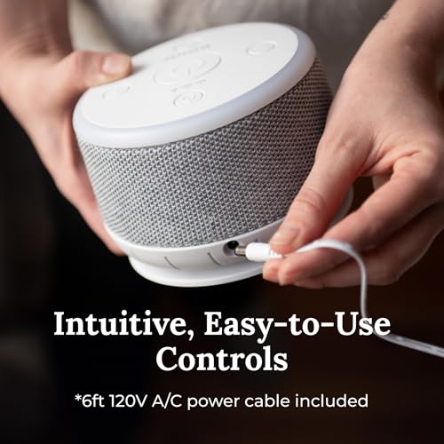 White Noise Sound Machine with Night Light & 10 Fan Speeds for Better Sleep
