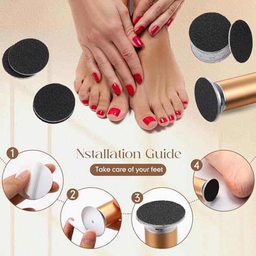 Electric Foot File Replacement Disc 80 Grit for Callus Removal - Pack of 500 - Suitable for Men & Women