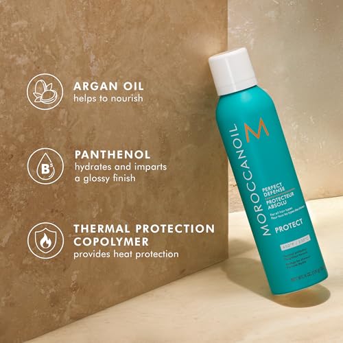 Moroccanoil Perfect Defense Heat Protectant Spray 6oz - Lightweight Argan Oil Formula