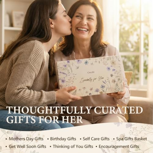 Self Care Gift Basket Set for Women - Spa, Relaxation & Birthday Gifts for Mom & Friends