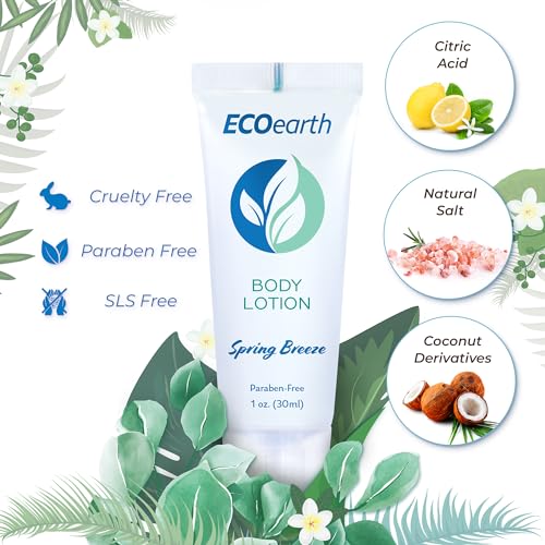 Travel Size Lotion 1 fl oz - 100 Pack Spring Breeze Scent - EcoEarth