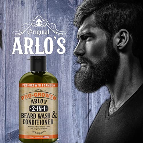 Arlo's 2-in-1 Beard Wash and Conditioner 12 oz. - Pro Growth Formula