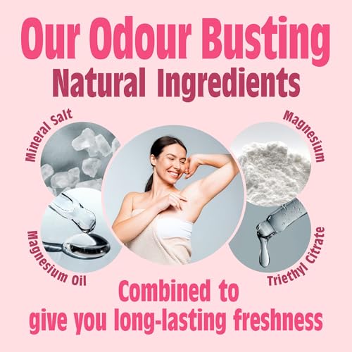 Natural Strawberry Deodorant for Girls - Vegan & Certified, 100ml