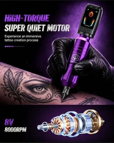 Wireless Tattoo Pen Kit for Beginners & Artists - Complete All-in-One Set