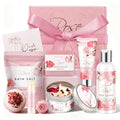 Gifts for Women, Birthday Gifts for Women, Bath and Body Gift Basket Mothers Day Gifts, Rose Home Spa Set Self Care Gift, Thank You for Mom Sister Her Teacher Friends Friendship