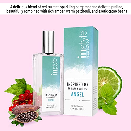 Women’s Vegan Paraben-Free Eau de Toilette Inspired by Thierry Mugler Angel 3.4oz Pack of 2