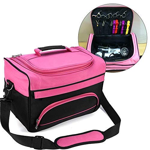 Professional Hairdressing Styling Bag with Compartments & Shoulder Strap