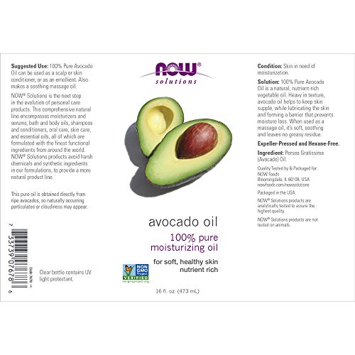 Pure Avocado Oil for Skin Care and Moisturizing - 16 fl oz, 2 Pack