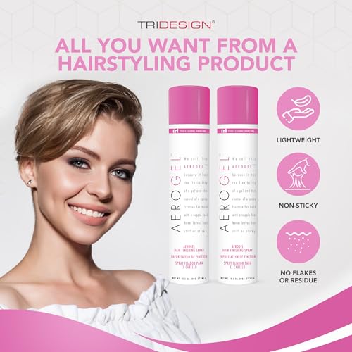 Aerogel Hair Spray & Gel for Strong Hold & Texture - 10 oz Men Women