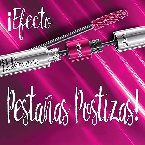 FARMASi 2 PACK Double Lash Extend Mascara, 2-Step Special Brush for Lengthening & Volumizing, False Lash Effect, Buildable Formula, No Clumping, Defines Eyelashes, Intense Black