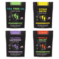 DAILY REMEDY Foot Soak Salts- Variety Pack of 4- Tea Tree Oil, Muscle Relief, Calming Lavender & Citrus Soak- For Foot Pain, Soreness, Athlete¡¯s Foot, Odors, Calluses-Made In USA | Tea Tree Oil, Calming Lavender, Citrus Soak, For Foot Pain, Made In USA