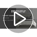 Madison Park Queen Faux Suede Comforter Set 7pcs - Brown & Pieced Design