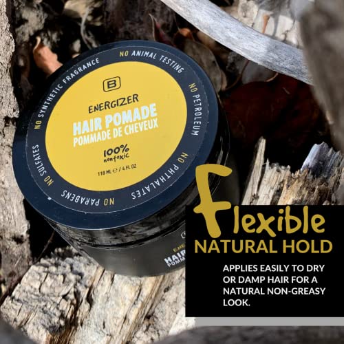 Vegan Hair Pomade - Medium Hold Matte Finish, Cruelty-Free Styling Product