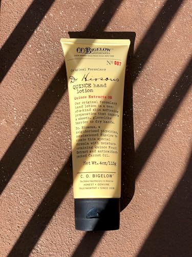 C.O. Bigelow Dr. Hiosous Quince Hand Lotion 4oz Pack of 2 - Moisturizing Hand Cream