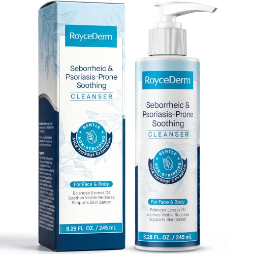 Foaming Face & Body Wash for Sensitive Skin - Seborrheic Dermatitis & Psoriasis - 8.45 Fl Oz - Face Wash