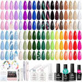 Travel Diary Beetles Gel Nail Polish Set - 53PCS Brown Green Blue & USPs