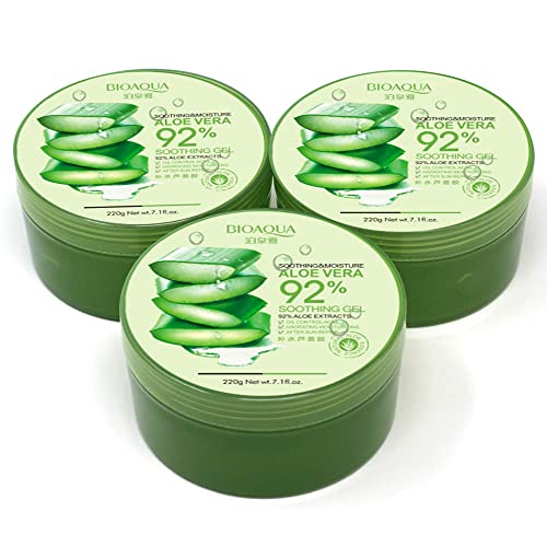 Aloe Vera Night Cream Gel Set - 3 Pack 7.43 Fl Oz | Hydrating & Soothing Moisturizer