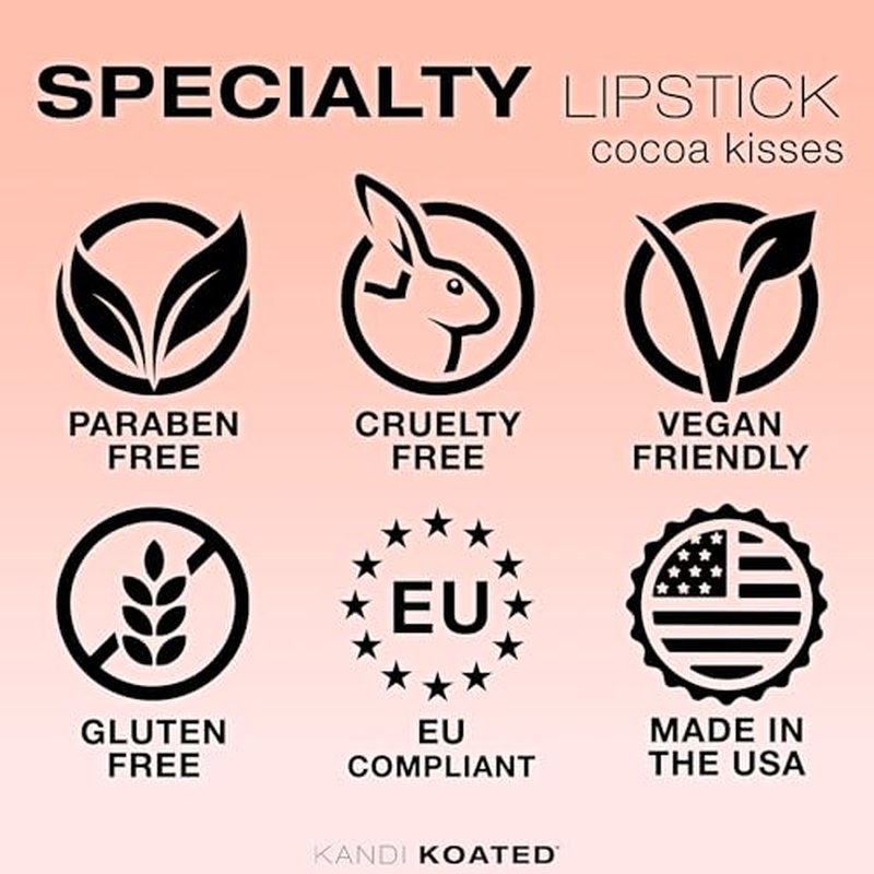Kandi Koated Cocoa Kisses Lipstick - Special Edition Matte Lipstick Kandi Burruss | Luxurious Packaging | Creamy Texture, Rich Colors, Paraben-Free, Cruelty-Free Lip Color | Beauty & Makeup
