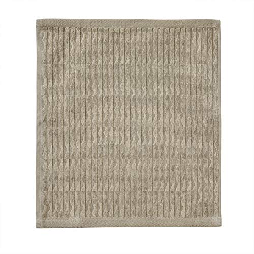Longborough Tan 4-Piece Turkish Cotton Washcloth Set - Soft & Absorbent