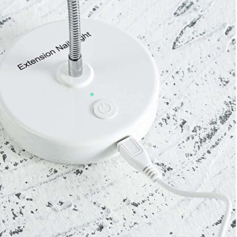 3W UV/LED Nail Lamp, Flash Cure Light for Gel-X & Semi-Cured Gel Strips, Portable Rechargeable Gooseneck Design, Cordless Nail Dryer for Home Salon Use