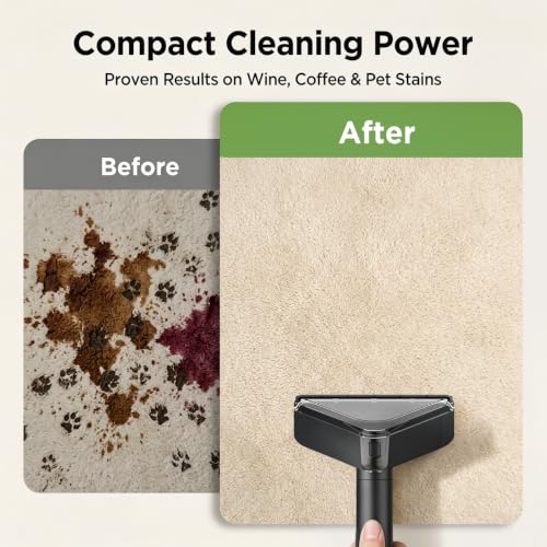 Portable Carpet Cleaner Machine 18KPa for Cars, Pets, Upholstery, Rugs