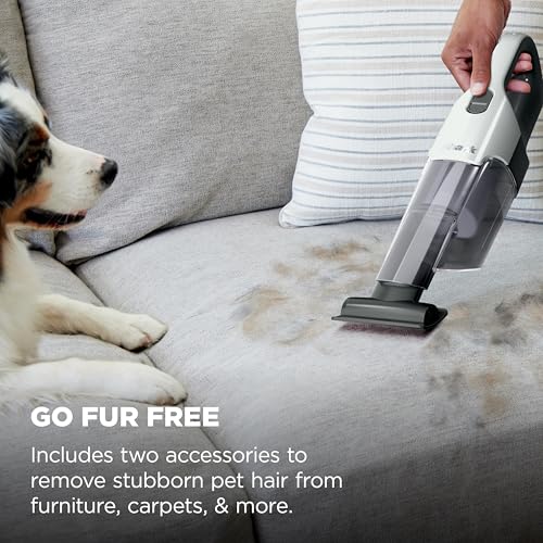 Shark Cyclone PET Handheld Vacuum Pearl White AA701 - Cordless, Powerful Pet Hair Cleaner