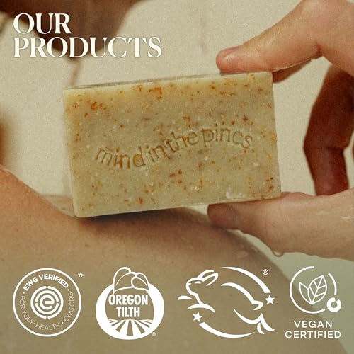 Men's Organic Exfoliating Bar Soap - Moisturizing, Sensitive Skin Safe