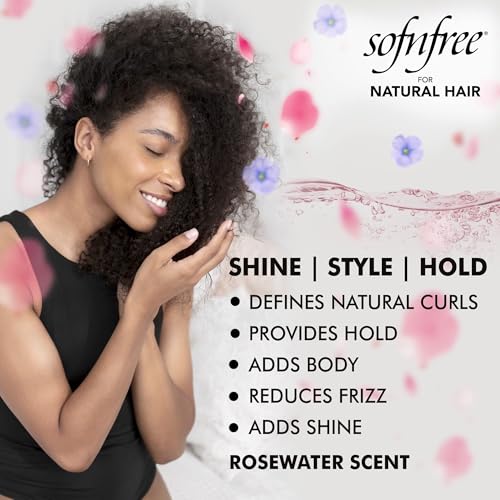 Sofn'Free Curling Mousse with Flaxseed Oil & Rosewater - 6.76 fl oz, Pack of 3