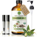 Organic Castor Oil for Hair & Skin - 16oz Moisturizer & Growth Serum