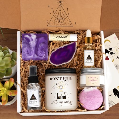 Women’s Self Care Gift Basket Spa Set Stress Relief & Relaxation Gifts