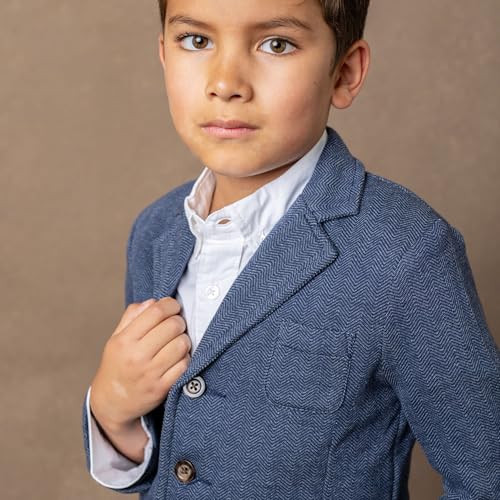 Hope & Henry Men's Fleece Blazer with Elbow Patches