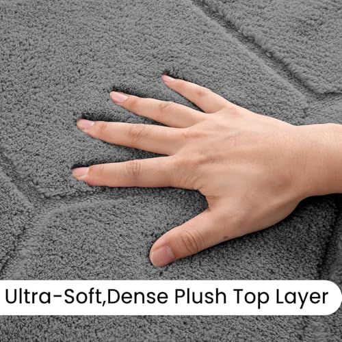 Dark Grey 6x9 Area Rug for Living Room & Bedroom - Soft Non-Slip Carpet