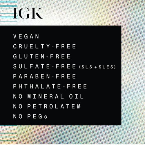 IGK Hair Treatment Travel Size Set | Antisocial Dry Hair Mask + Good Behavior Spirulina Spray | Overnight Bond-Building + Keratin Like Smoothing Spray | Vegan + Cruelty-Free | Set of 2