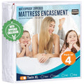 Utopia Bedding Twin XL Mattress Protector Zippered Encasement Pack of 4 Waterproof Dust Mite Proof