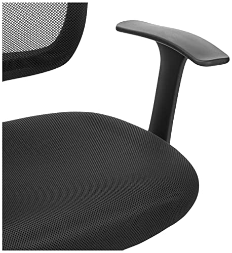 Breathable Mesh Mid-Back Office Chair with Armrests and Lumbar Support