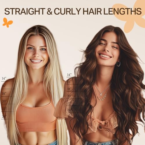 Utip Virgin Human Hair Extensions - Jet Black 22 Inch 50g, Real Remy Hair