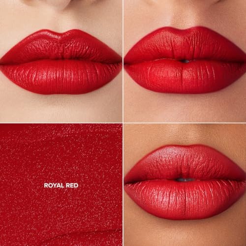 Matte Lipstick Full-Pigment Velvet Color - Royal Red - Long Lasting Lip Makeup