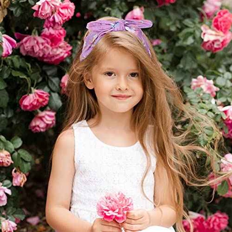 Jexine 6 Pcs Unicorn Headband for Girls, Bow Knot Headbands, Rainbow Hair Bands for Girls 4-6 Comfortable Cute Hair Accessories for Kids Party Favors