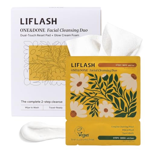 Travel Double Cleanse Set - Makeup Remover Wipes & Foam Face Wash