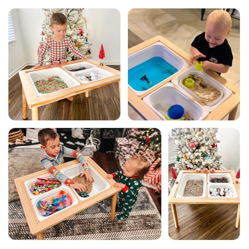 Toddler Sensory Play Table with Storage Bins for Sand & Water - 3 to 5 Years