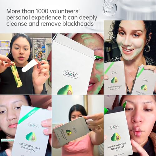 Blackhead Remover Bubble Clay Mask 12pcs - Deep Pore Cleansing & Hydrating Facial Treatment - Variation of THIS listing 0.01 Ounce