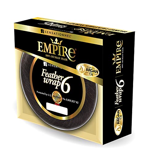 Sensationnel Empire Feather Wrap Bump Human Hair Extensions - 6 Inch Off Black 1B