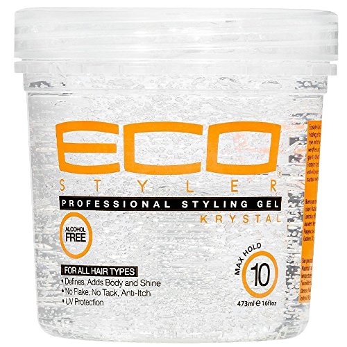 EcoStyler Krystal Hair Gel - Maximum Hold & Shine, 32 oz, Pack of 4
