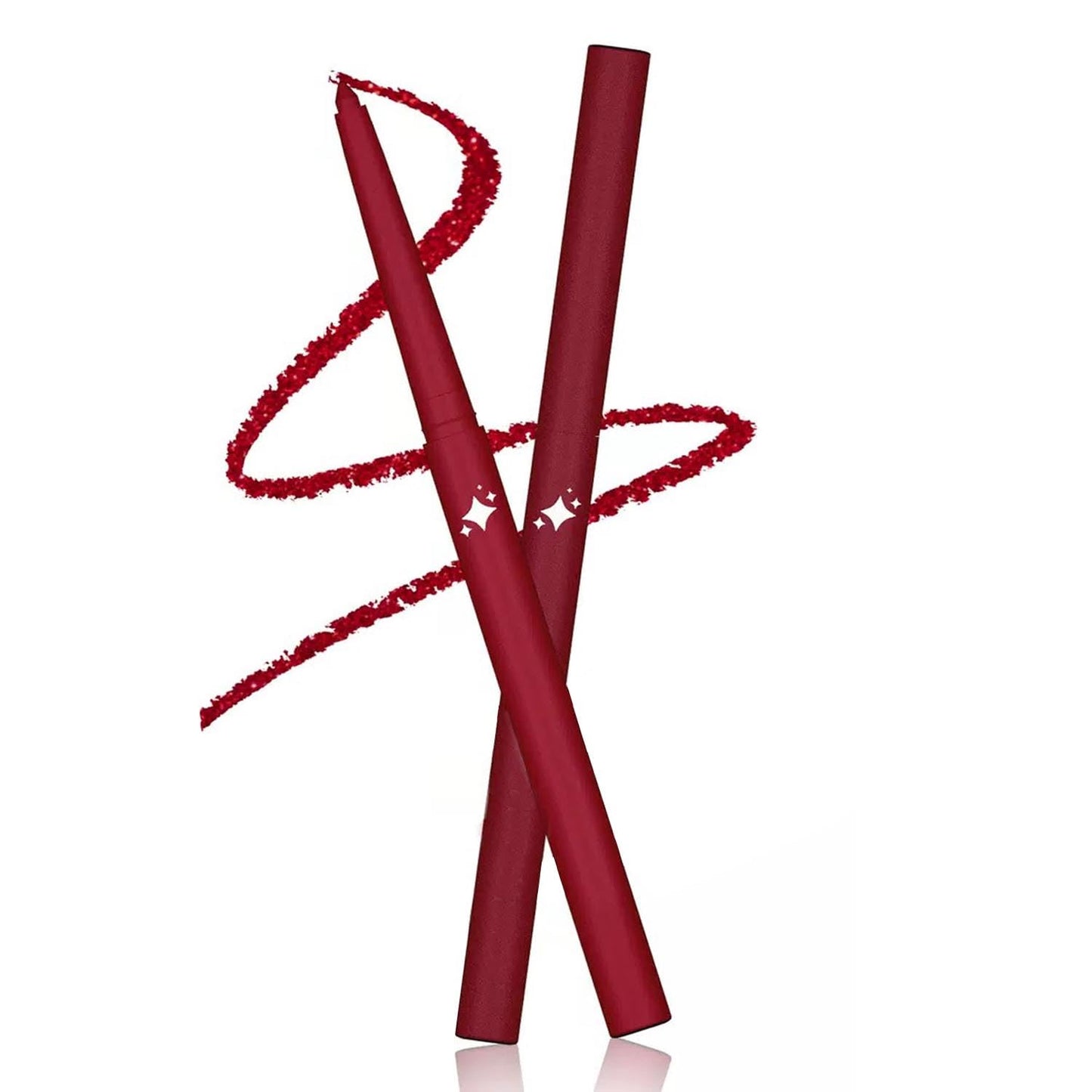 Wavuketu Burgundy Eyeliner Waterproof Burgundy Eyeliner Pencil Retractable burgundy gel eyeliner Smudge-proof Long Lasting Hypoallergenic (03#)