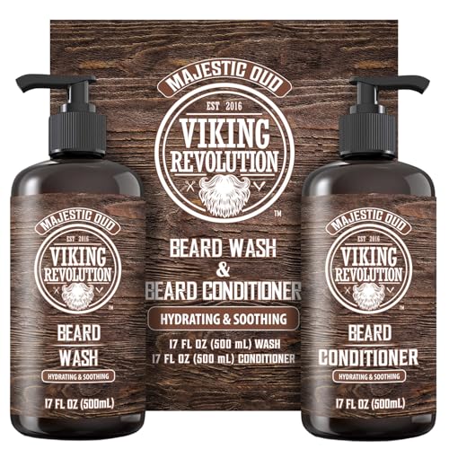 Beard Wash & Conditioner Set - Majestic Oud - 17 oz — Pack of 2, Beard Care